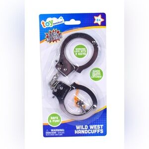 Toymendous Real Metal Handcuffs with Keys – Toys for Children Ages 8+, 1 Pack